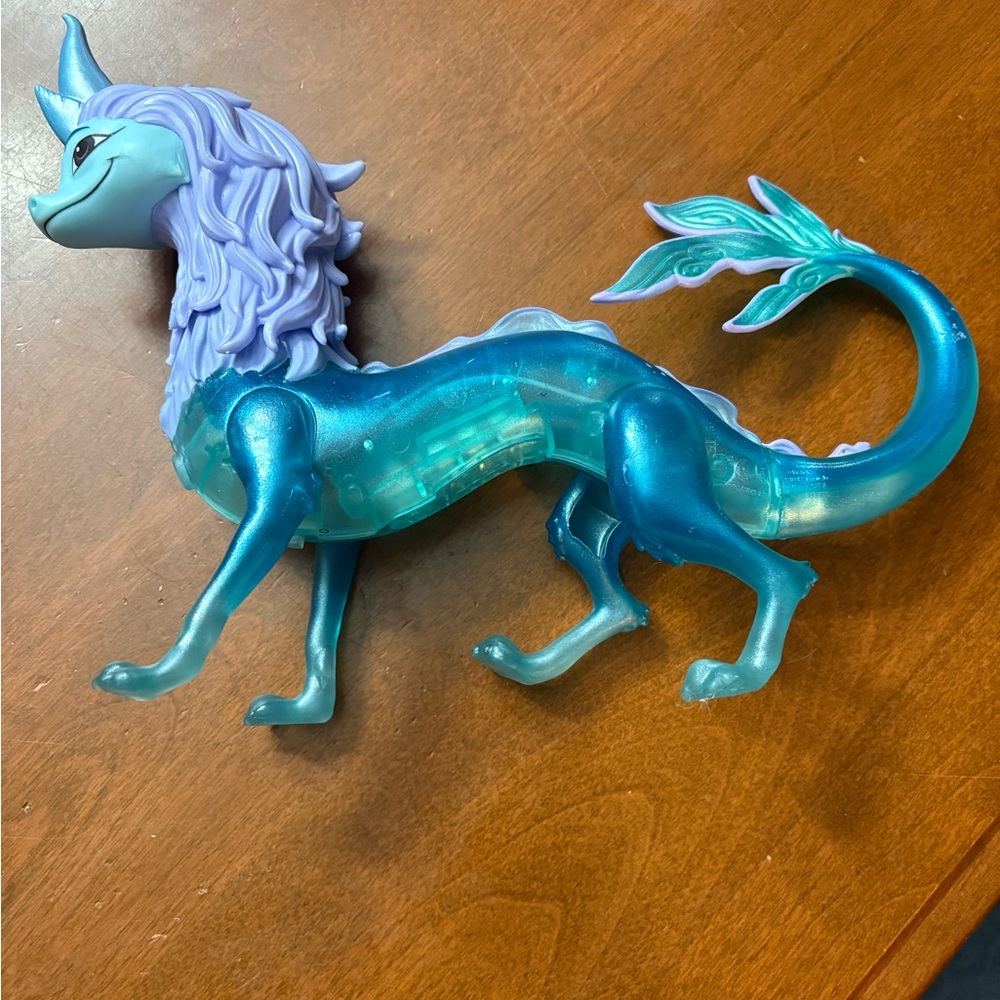 Blue and Purple Fantasy Creature Action Figure